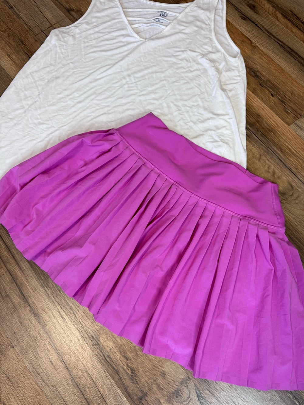 Abercrombie YPB Pleated Tennis Pickleball Skort Pink Tenniscore Athleisure M